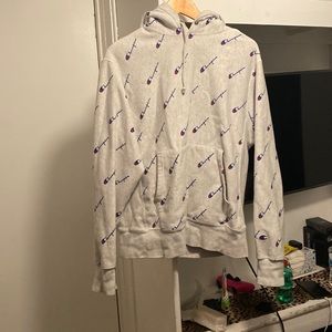 Grey champion hoodie